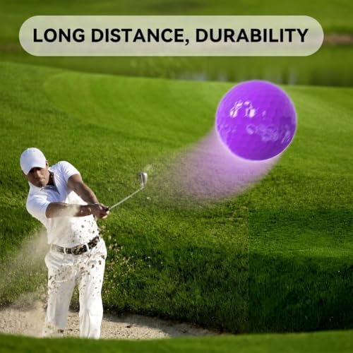 Colored Golf Balls, High Visibility Easy to Find, Blank No Logo - Image 6
