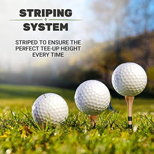 SAPLIZE Bamboo Golf Tees Pack of 100 or 150, Four Size Options, Stable and - Image 6