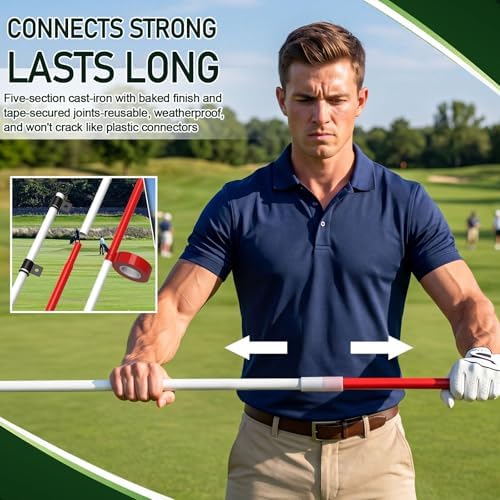 6 Golf Flagstick Set, Putting Green Flags - Image 6