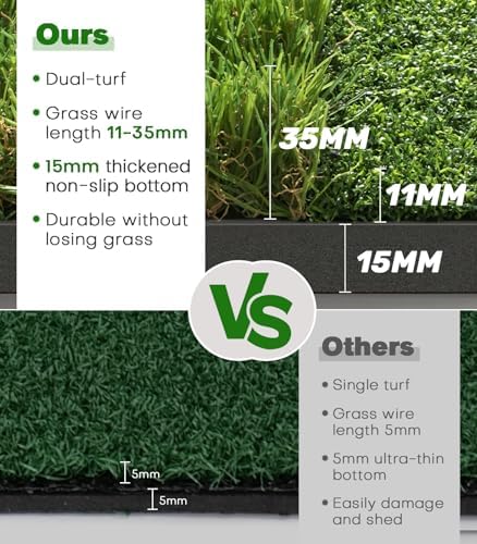 Premium Dual-Turf Golf Mat: 5x4ft, 21mm to 50mm Thickened Base - Image 5