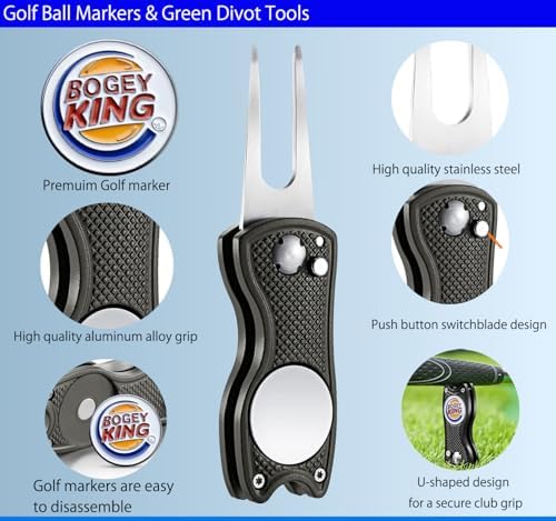 Adhere Golf Ball Markers & Divot Tools Personlized Enamel Ball Markers - Image 4