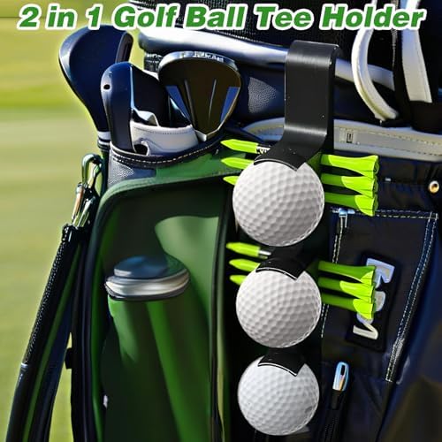 2 in 1 Golf Ball Tee Holder Quick Release Collector - Image 3