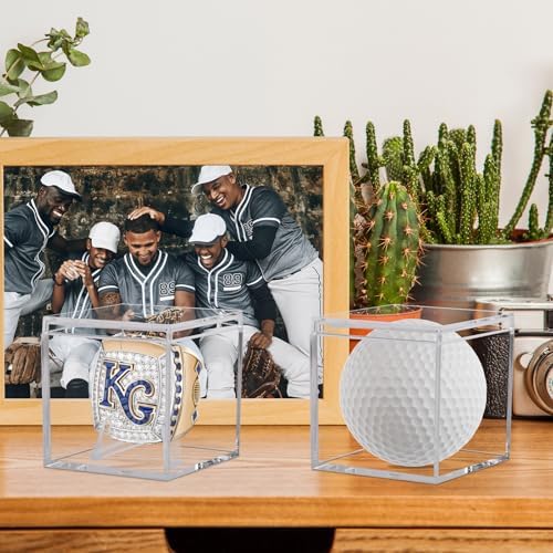 2 Pack Championship Ring Display Case Clear Acrylic Ring Case Display Box - Image 3