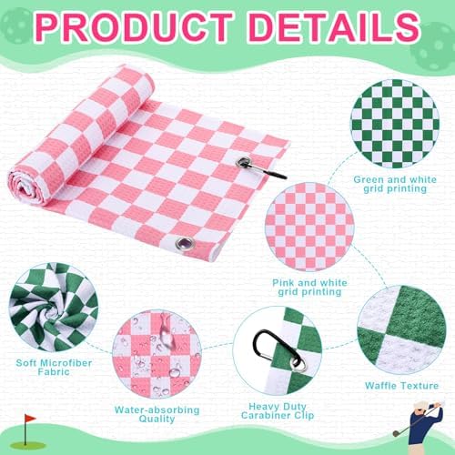 Mindsoft 2 Pieces Funny Golf Towel Microfiber Embroidered Ball Towels - Image 3