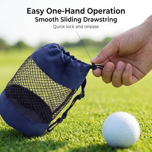 3 PCS Golf Ball Bags, Nylon Mesh - Image 3