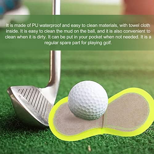 Golf Ball Cleaner Pouch with Soft Towel Cloth Lining - Image 5