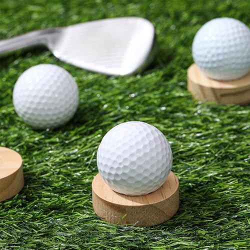 Thyle Wooden Single Golf Ball Display Stand 2 Inches Golf Ball Holder Mini - Image 5