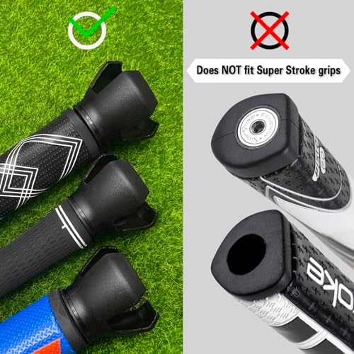 3-Prong Golf Ball Retriever Grabber Pick Up, Back Saver Claw Put On Putter Grip - Image 4