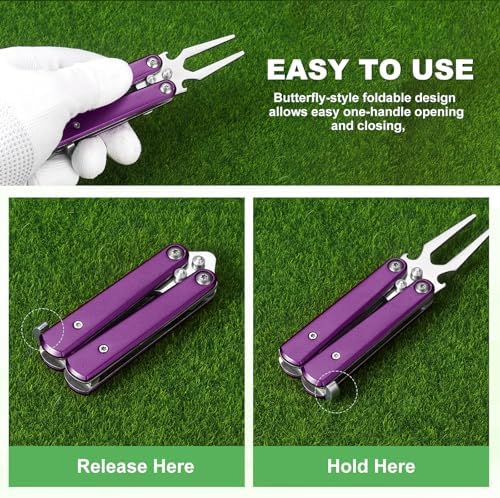 Golf Divot Repair Tool Alloy Foldable Divot Tool - Image 6