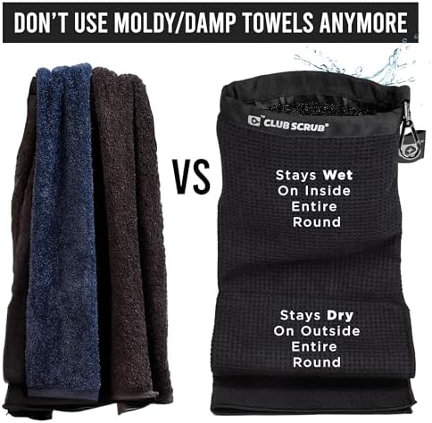 Club Scrub Towel Pro, Golf Club and Ball Cleaning Pouch - Image 4