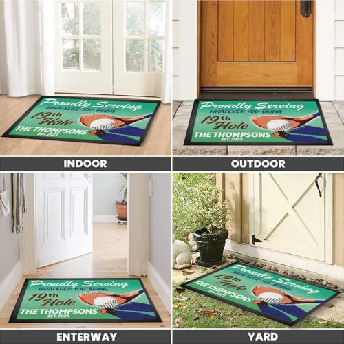 Personalized Golf Doormat – Retro 19th Hole Welcome Mat - Image 4