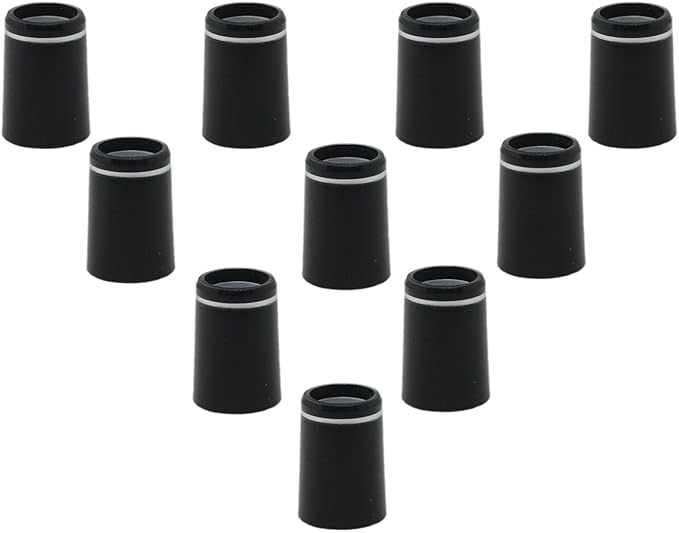 yukata Black Golf Ferrules Golf Club Ferrules Golf Ring Golf Tapered Ferrules 0.335 Golf Club Parts for Most Brands of Irons 10PCS