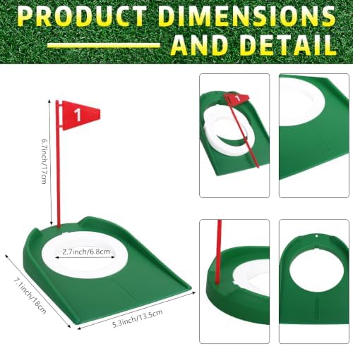 HOW TRUE 3 Pack Golf Putting Cup - Image 2