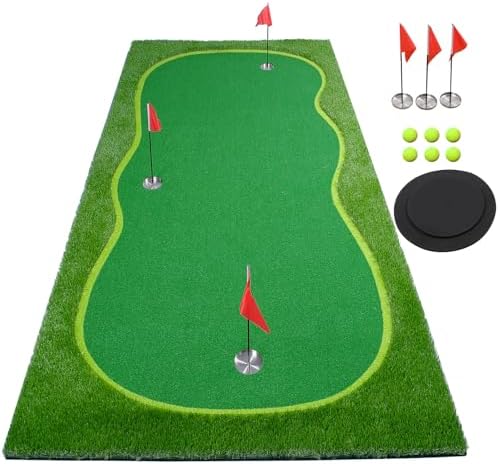 Golf Putting Green Mat, Golf Practice Training Mat by BOBURN