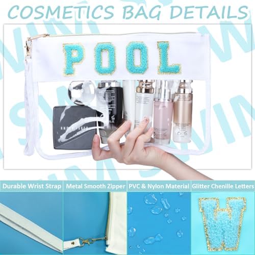 BuyCard 2 Pcs Pool Bag Cosmetic Makeup Bag - Image 3