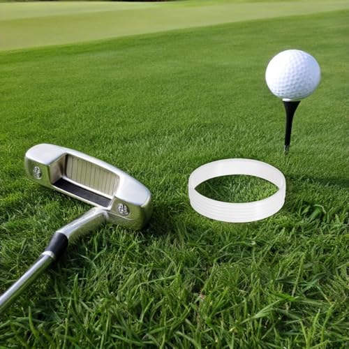 OSALADI 6pcs Golf Putting Green Hole Cup Rings Plastic White - Image 5