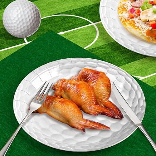 120 Pack Golf Ball Paper Plates, 7 Inch and 9 Inch Golf Paper Plates Dessert - Image 4