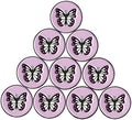 Lot of 10 Golf Ball Markers Assorted Patterns by PINMEI