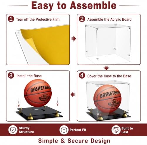 Basketball Display Case UV Protected Acrylic Showcase - Image 3