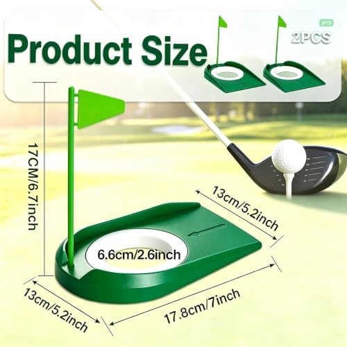 Golf Putting Green Indoor Set, 2 Pack Cup - Image 2
