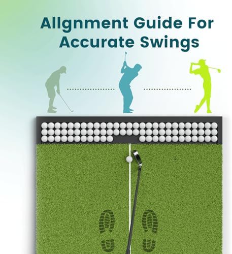 Golf Hitting Mat with Ball Tray - Image 4