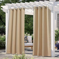 NICETOWN Patio Blinds Outdoor Waterproof Curtain, Rustproof Stainless Steel by NICETOWN