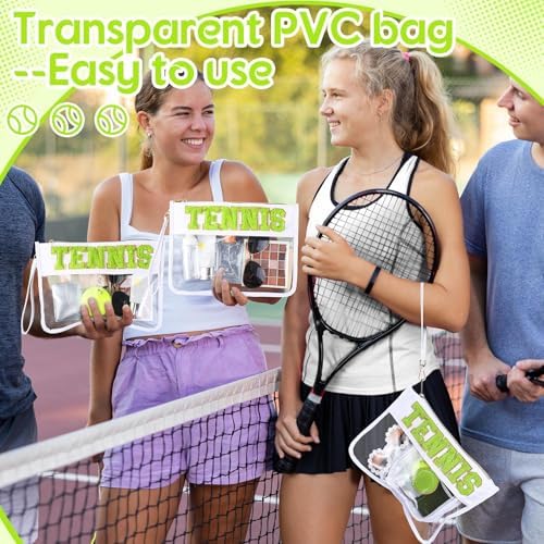 Hillban 2 Pcs Tennis Gift Makeup Cosmetic Bag Tennis Accessories - Image 6