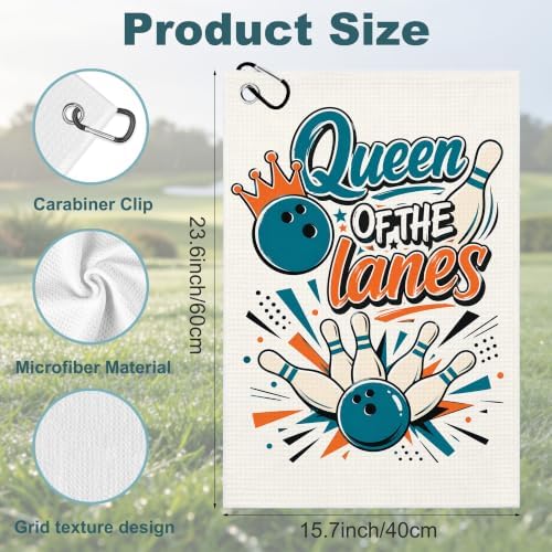 Bowling Queen Sports Golf Towel - Image 2