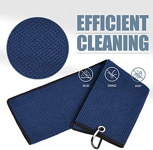 Mile High Life Tri-fold Golf Towel | Premium Microfiber Fabric | Waffle Pattern - Image 3