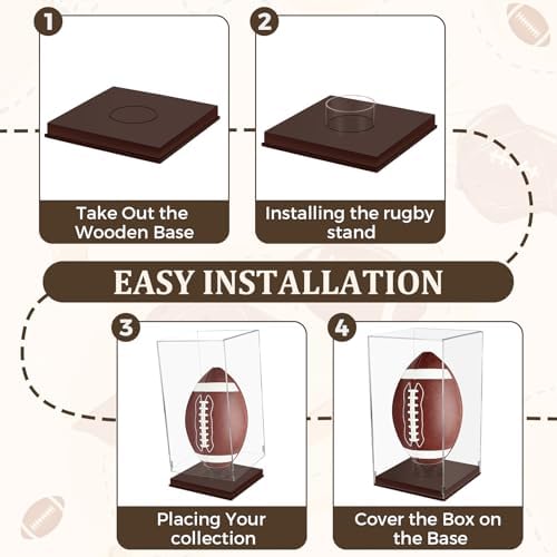 Premium Football Display Case - Image 6