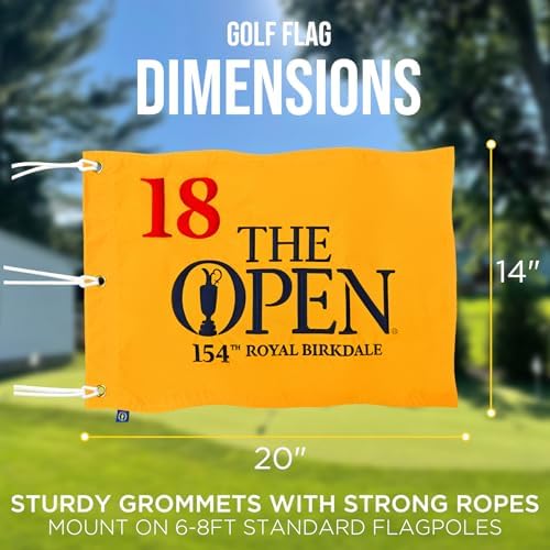 2026 UK Open Embroidered Golf Flag, 14 x 20 in - Image 3