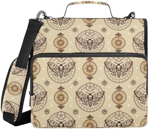 Zipper Binder Bag 3 Ring File Folder Portfolio Organizer Zippered Binder Bags by Emelivor