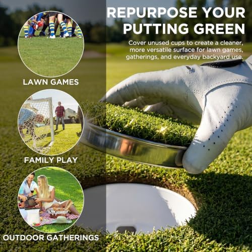 KINGTOP Stainless Steel Golf Hole Cup Covers - Image 4