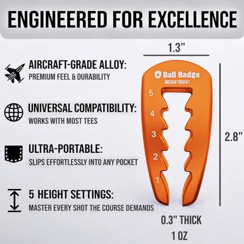 HeightRight Adjustable Golf Tee Height Tool - Image 6