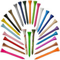 TH Golf 70mm 2 3/4" Mixed Colour Bamboo Golf Tees Tee Pegs Biodegradable Pack by Unknown