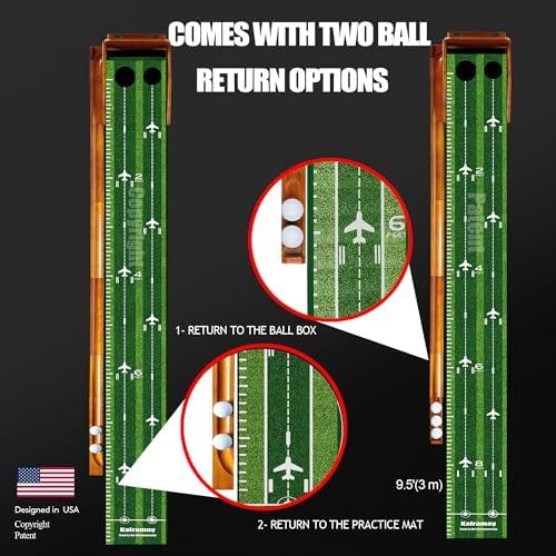 Kalramay Putting Green Indoor Golf Putting Mat – Easy to Assemble - Image 4
