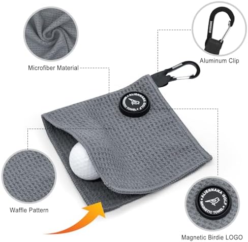 Small Magnetic Golf Towel Golf Gifts Golf Accessories - Image 3