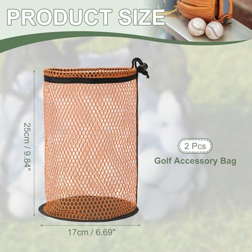 Golf Ball Storage Bag Nylon Mesh Golf Pouch - Image 2