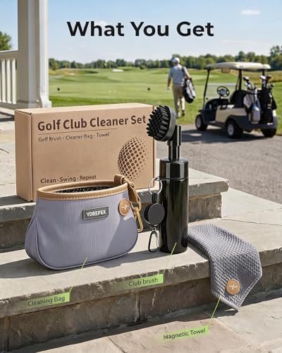 YOREPEK 3-in-1 Golf Club Cleaning Kit, Golf Gifts - Image 4