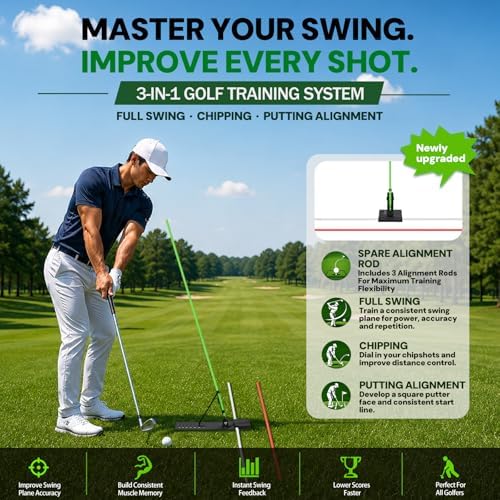 Golf Alignment Sticks Holder – Golf Swing Plane Trainer - Image 2