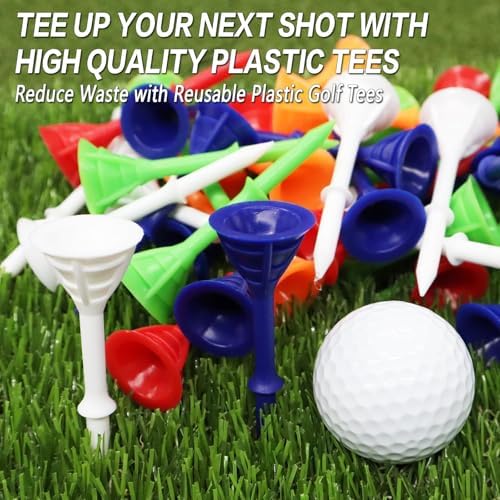 FINGER TEN Golf Tees Plastic 3 1/4 Inch 12/24/60 Pack - Image 6