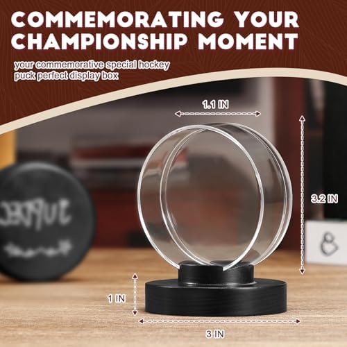 JupDec Hockey Puck Display Case Acrylic Clear Holder - Image 5