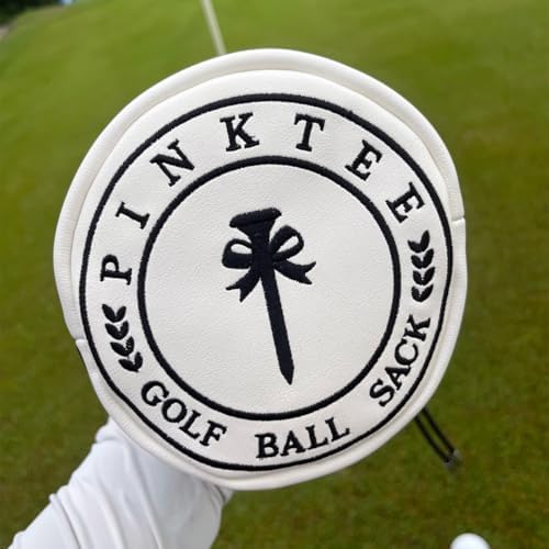 Golf Valuables Pouch with Ball Marker, Leather Drawstring Tee Ball Bag - Image 5