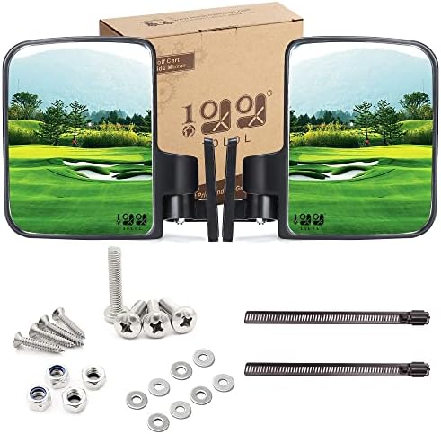 10L0L Golf Cart Mirror, Extra Large Side Rear View Universal by 10L0L