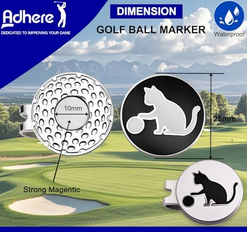 Adhere Golf Ball Markers with Strong Magnetic Hat Clip - Image 3