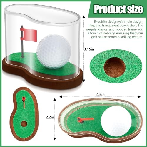 Soaoo Golf Ball Display Case Clear Acrylic Golf Ball Case Holder - Image 2