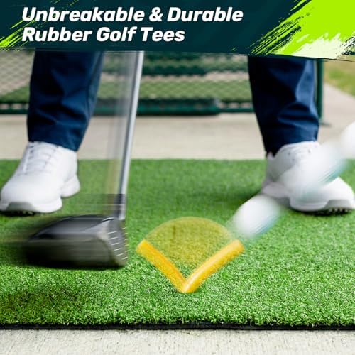 SAPLIZE Golf Mat Tee Set, 5/11 Pack Rubber Tees - Image 5
