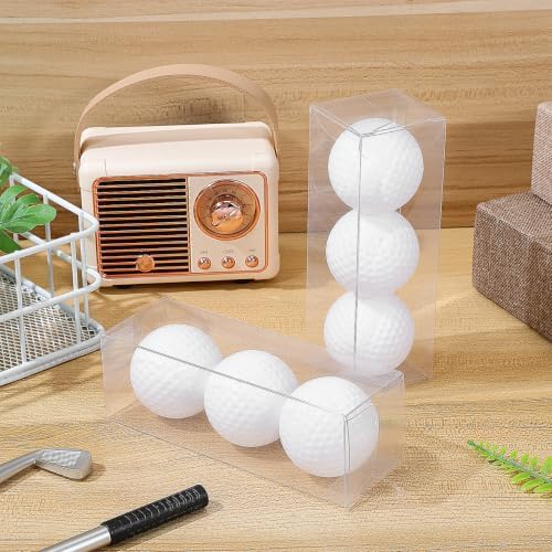 Baluue Golf Ball Container Sleeve 3 pack Clear Pe Storage Box Transparent - Image 3