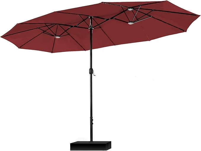 PHI VILLA 15ft Large Outdoor Patio Umbrella by PHIVILLA