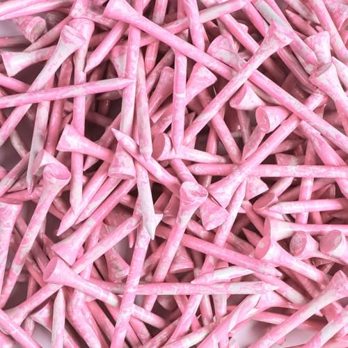 FINGER TEN Stylish Golf Tees Wood 100 Pack by FINGERTENSport